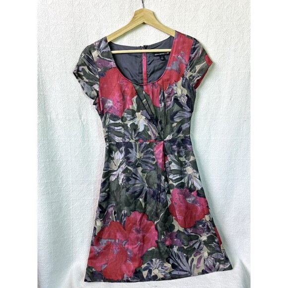 Banana Republic Dress Mad Men Joan‎ Floral cap sleeve Sheath A Line Retroglam - Picture 13 of 16